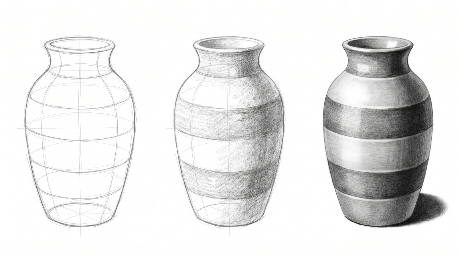 Infografica e passaggi di realizzazione: chiaroscuro a fasce