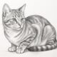 Studio Figurativo del Gatto: Tecniche di Chiaroscuro con Grafite e Sfumino