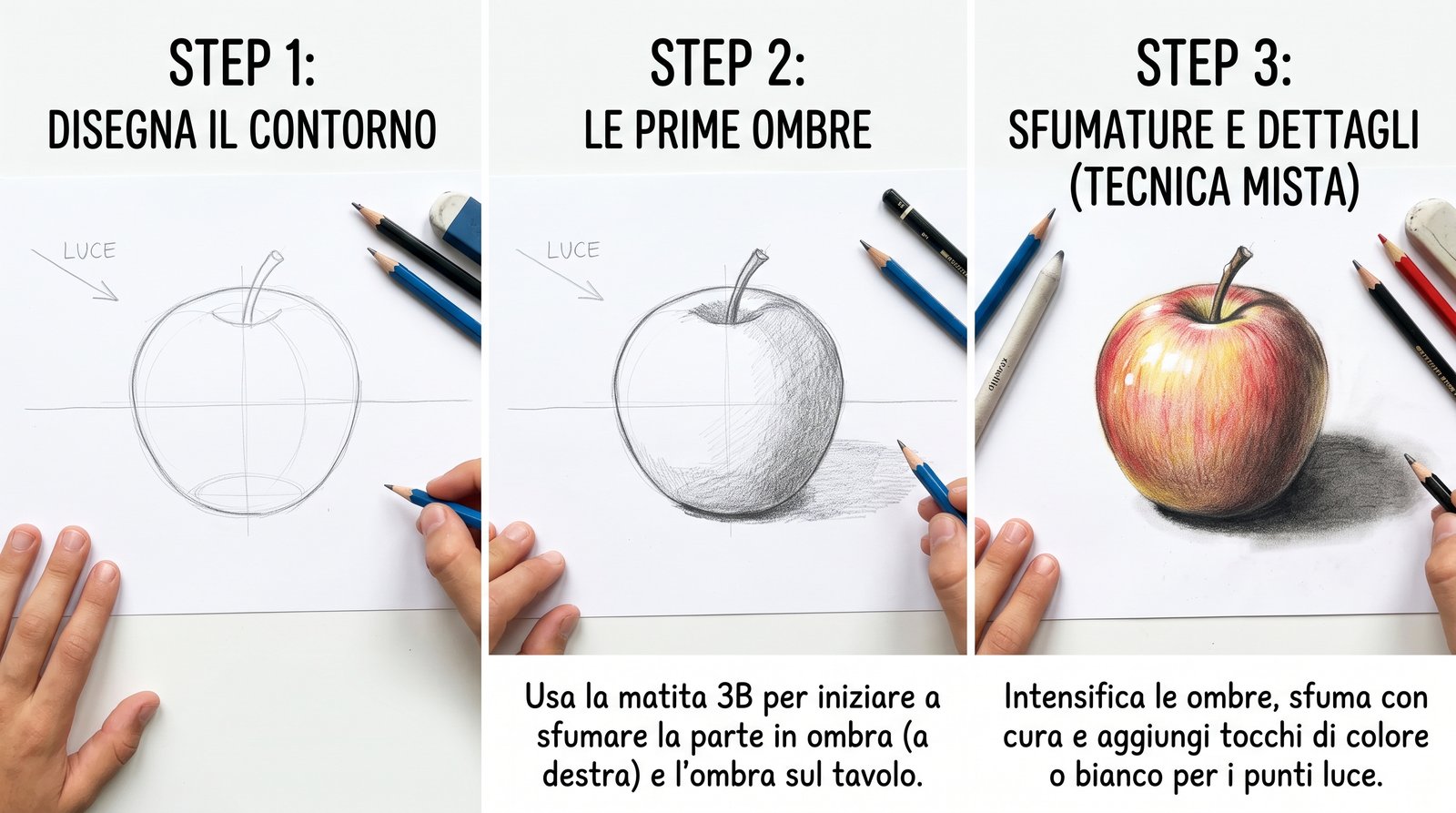 Infografica e passaggi di realizzazione: gradazione tonale